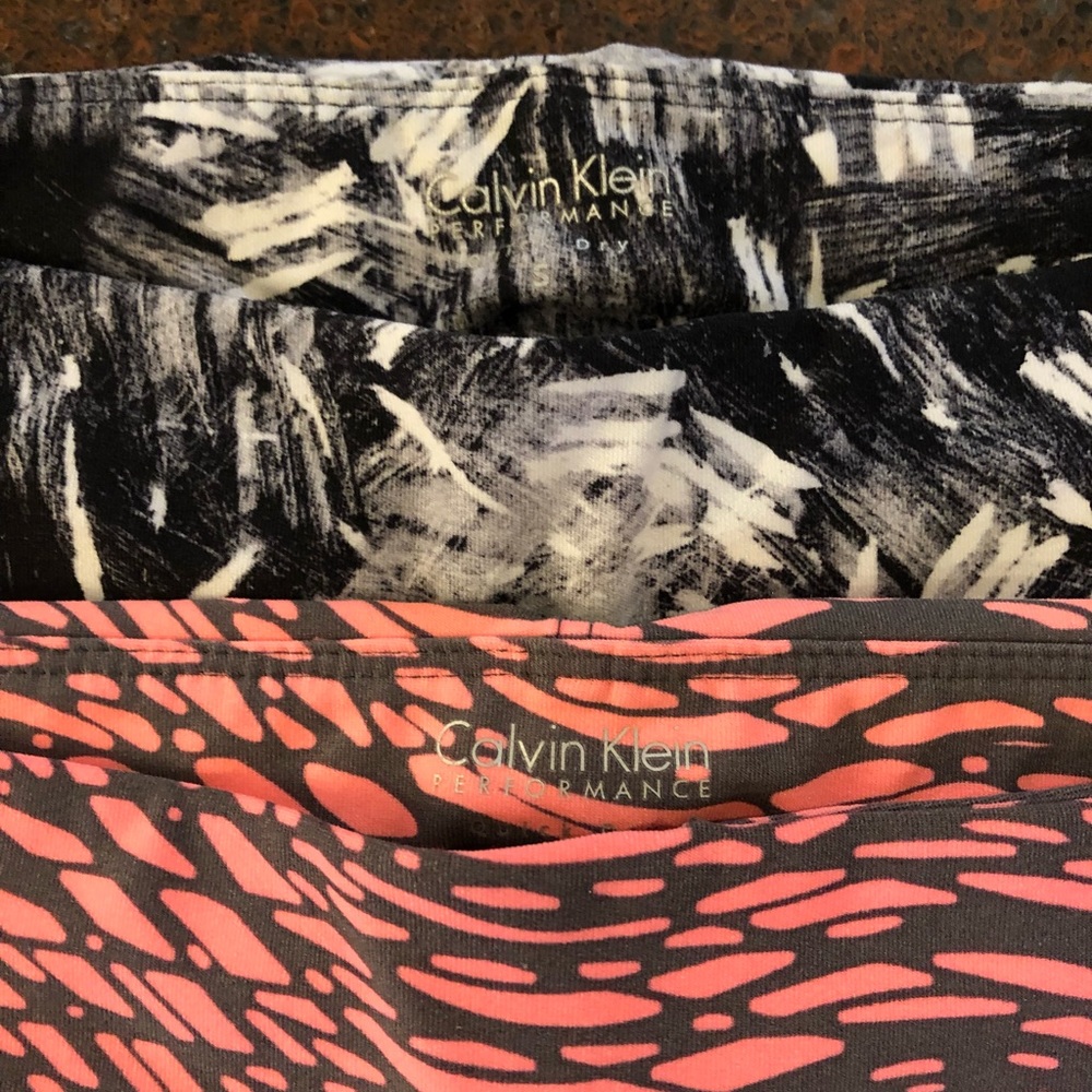 Nwot Set Of Two Calvin Klein Performance Capris S… - image 3